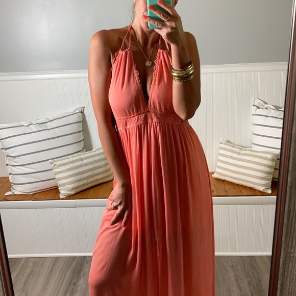Promesa Dresses & Skirts - 🧁 LAST1!CORAL SUN- boho maxi dress